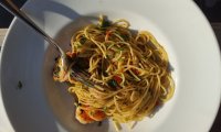 Spaghetti cu creveti – Mahala